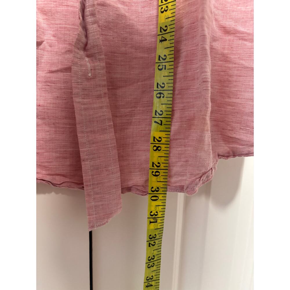 Chaps XL Pink Linen Cotton Button Down Shirt - Picture 4 of 7